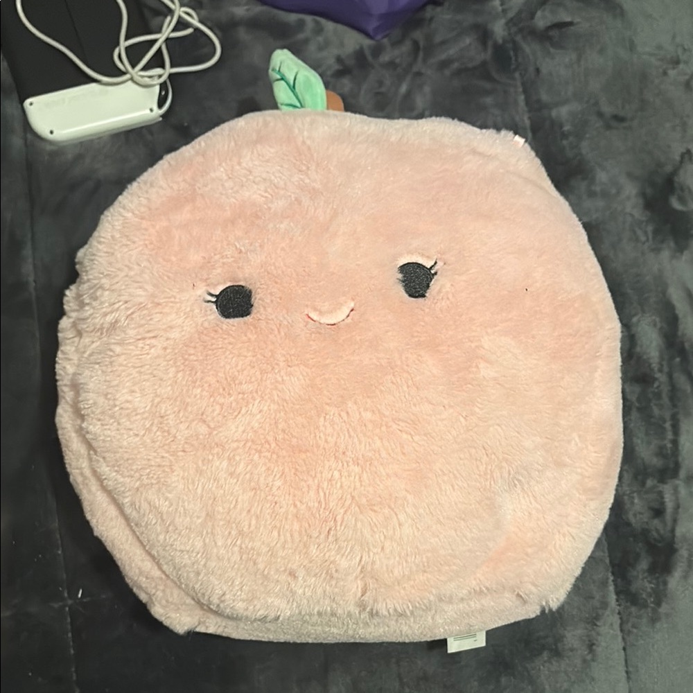 Squishmallows Peach Plush Pillow